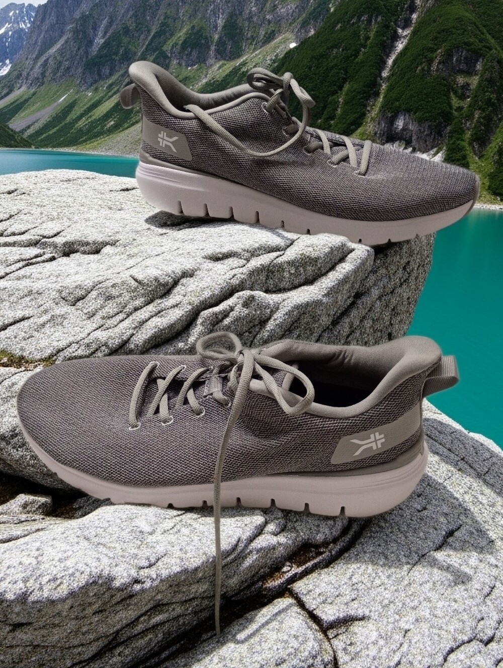 Men's Kuru FLEX Via Gray Plantar Fascitis Orthopedic Support Walking Shoe 10.5M